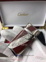 ARW 1:1 Replica AAA Cartier Limited Editions Sliver Jet lighter Sliver&Red Cartier Lighter 